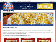 Tablet Screenshot of lacasadapizza.com.br